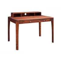 SCHREIBTISCH Sheesham 112x71x85 walnuss geölt BROOKLYN #05 - Dunkelbraun, Holz (71/112/85cm) - Massivmoebel24