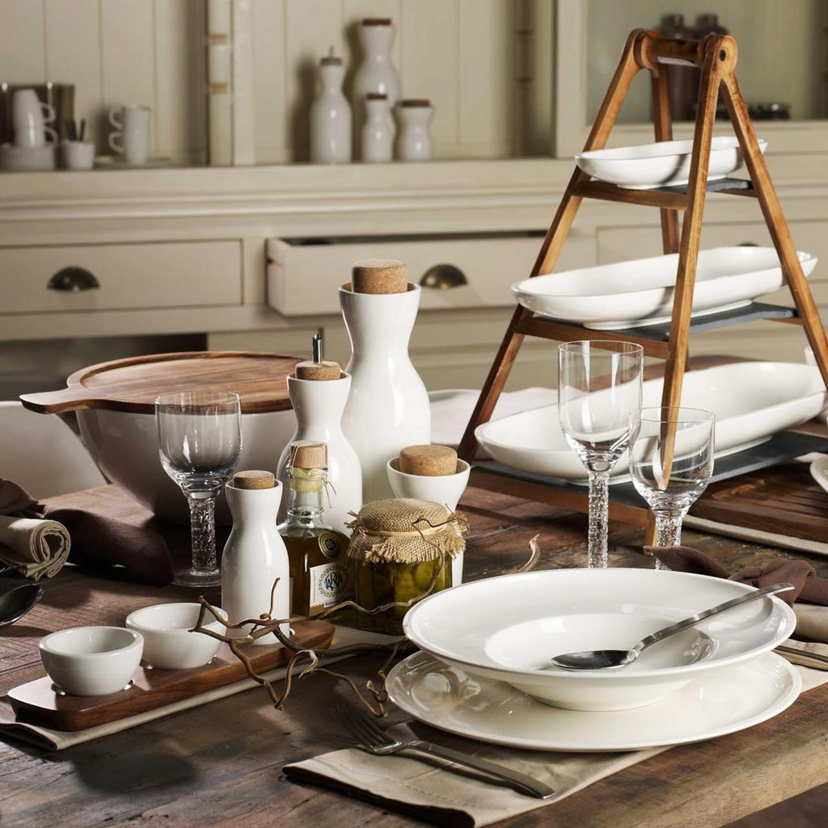 TAFELSET Artesano Original weiß 6er Set - Weiß, Keramik (28/22/38cm) - Villeroy & Boch