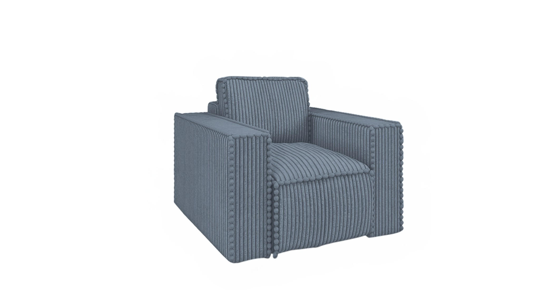 SESSEL Vajana - Blau, Holzwerkstoff/Textil (85/86/102cm) - Fun Möbel