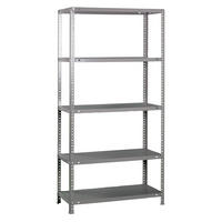 SCHRAUBREGAL PANDA | HxBxT 180x90x50cm | Fachlast 100kg | Verzinkt - Silberfarben, Metall (90/180/50cm) - PROREGAL