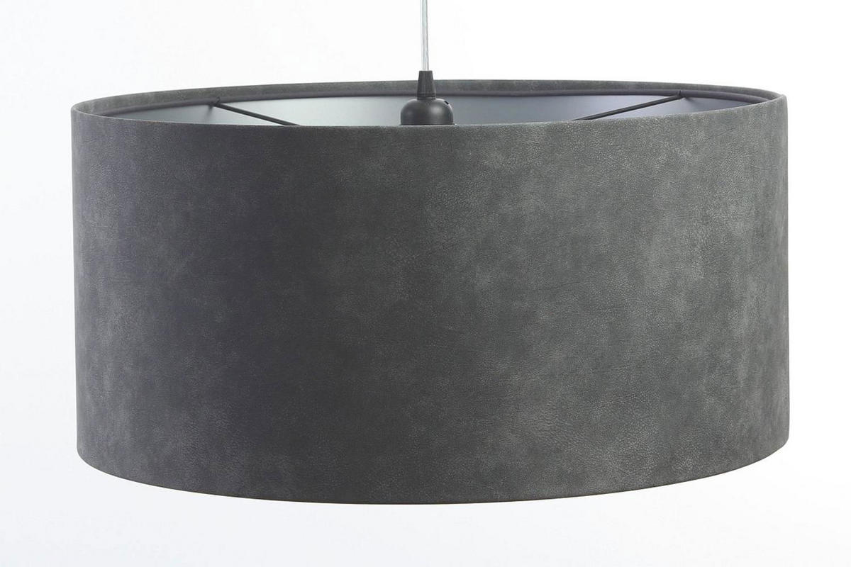 HÄNGELEUCHTE Grau 50/25 cm - Silberfarben/Grau, Kunststoff (50/0.8/25cm) - ONZENO