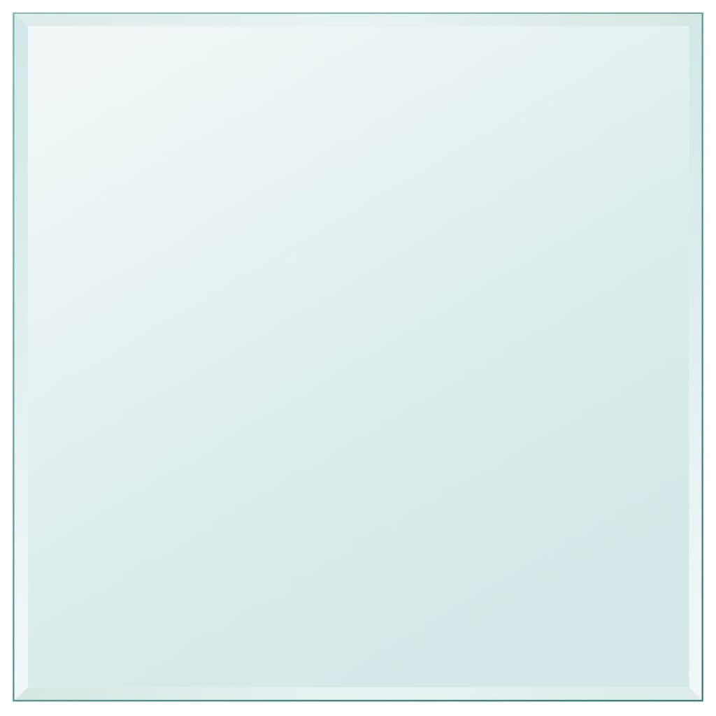 TISCHPLATTE Aus Gehärtetem Glas Quadratisch 800/800 Mm - Transparent, Glas (80/80/0.8cm) - vidaXL