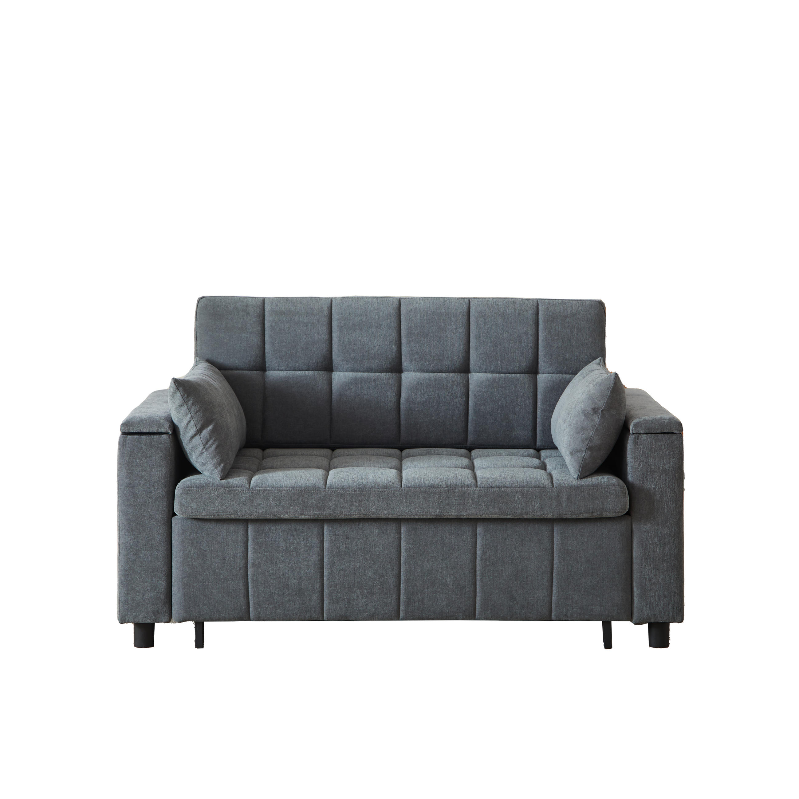 Oxeza Schlafsofa Grau 81.3x86.4x148.6 cm