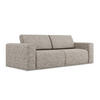 3-SITZER SOFA Strukturstoff Stoff Beige - Beige/Gelb, Kunststoff/Textil (224/80/103cm) - Makamii