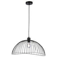 LED HÄNGELEUCHTE Metall Schwarz Gitteroptik - Schwarz, Metall (46/46/120cm)