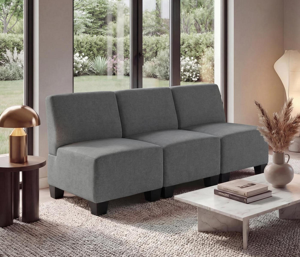 3-SITZER SOFA Grau - Grau, Textil (171/76/72cm) - MCW