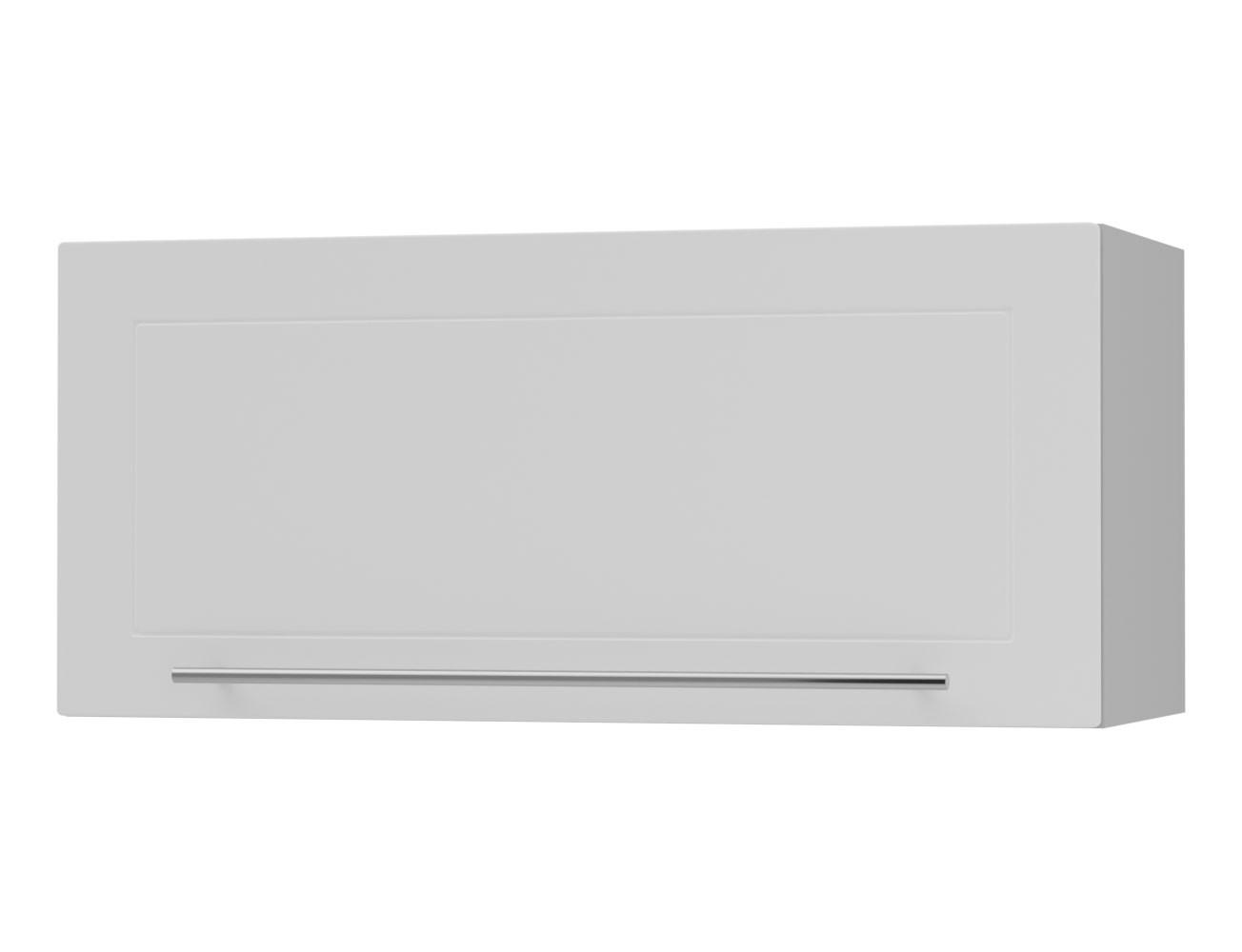 KLAPPHÄNGESCHRANK Kvantum W4B/80-AV Weiß Matt / Grau Matt 80 / 32,5 / 36cm - Weiß/Grau, Holz/Holzwerkstoff (80/36/32.5cm) - Feldmann-Wohnen
