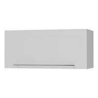 KLAPPHÄNGESCHRANK Kvantum W4B/80-AV Weiß Matt / Grau Matt 80 / 32,5 / 36cm - Weiß/Grau, Holz/Holzwerkstoff (80/36/32.5cm) - Feldmann-Wohnen
