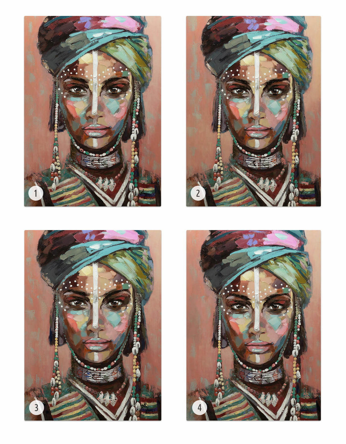 ÖLGEMÄLDE 70/100 cm - Multicolor, Holz/Textil (1.76/100cm) - KUNSTLOFT