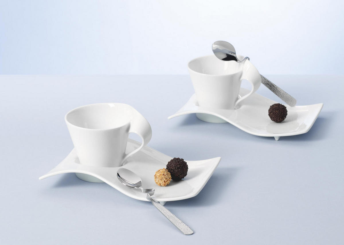 KAFFEELÖFFEL NewWave Caffè Spoon silber 17,5 cm 6er Set - Silberfarben, Metall - Villeroy & Boch