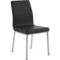 ESSZIMMERSTUHL Colmar 88x40x50 cm schwarz - Schwarz, Leder (40/88/50cm) - furnicato