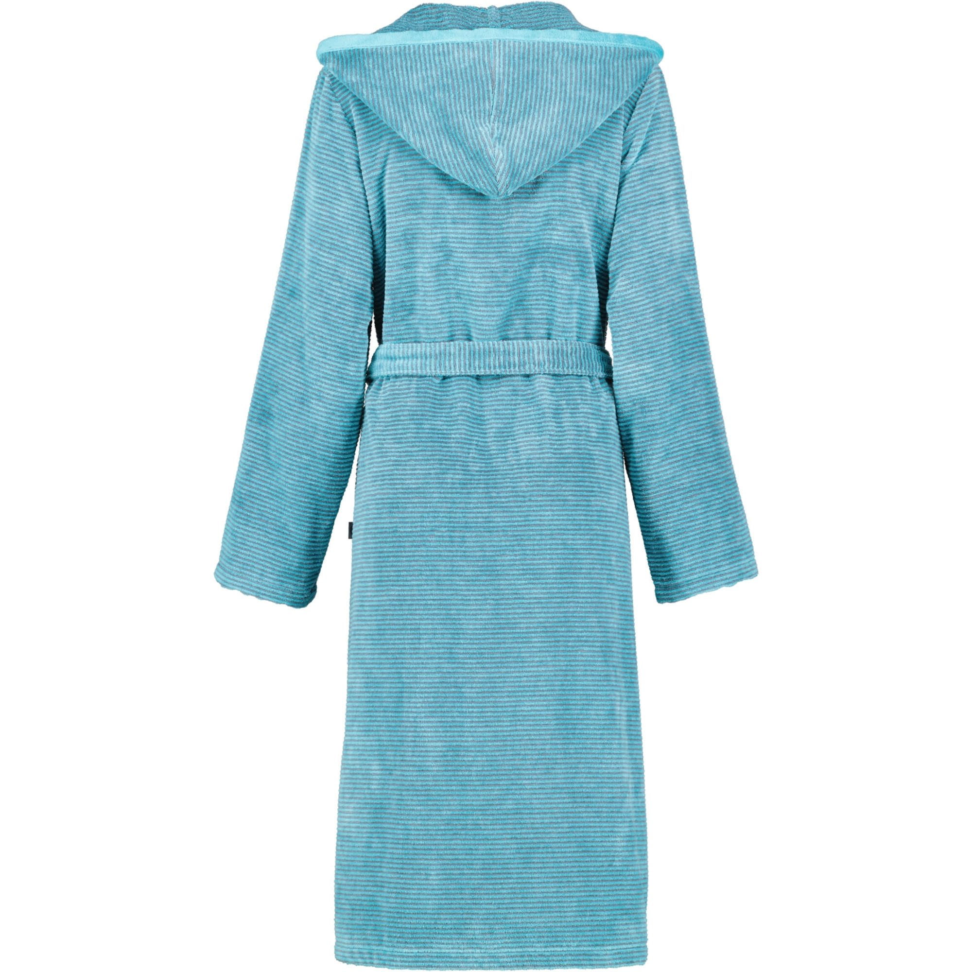 BADEMANTEL DAMEN KAPUZE TWO-TONE 6432 TÜRKIS - 47 - Blau, Textil (Lnull) - Cawoe