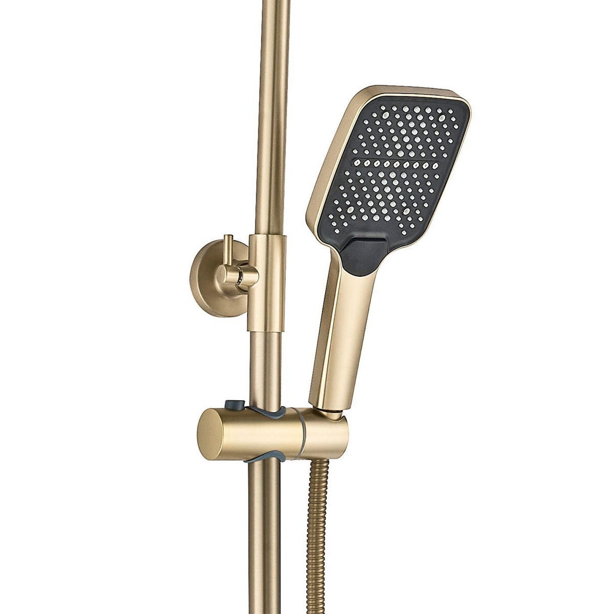 DUSCHGARNITUR Premium Rea Joe Brush Gold - Goldfarben, Metall (18/123/20.5cm) - REA