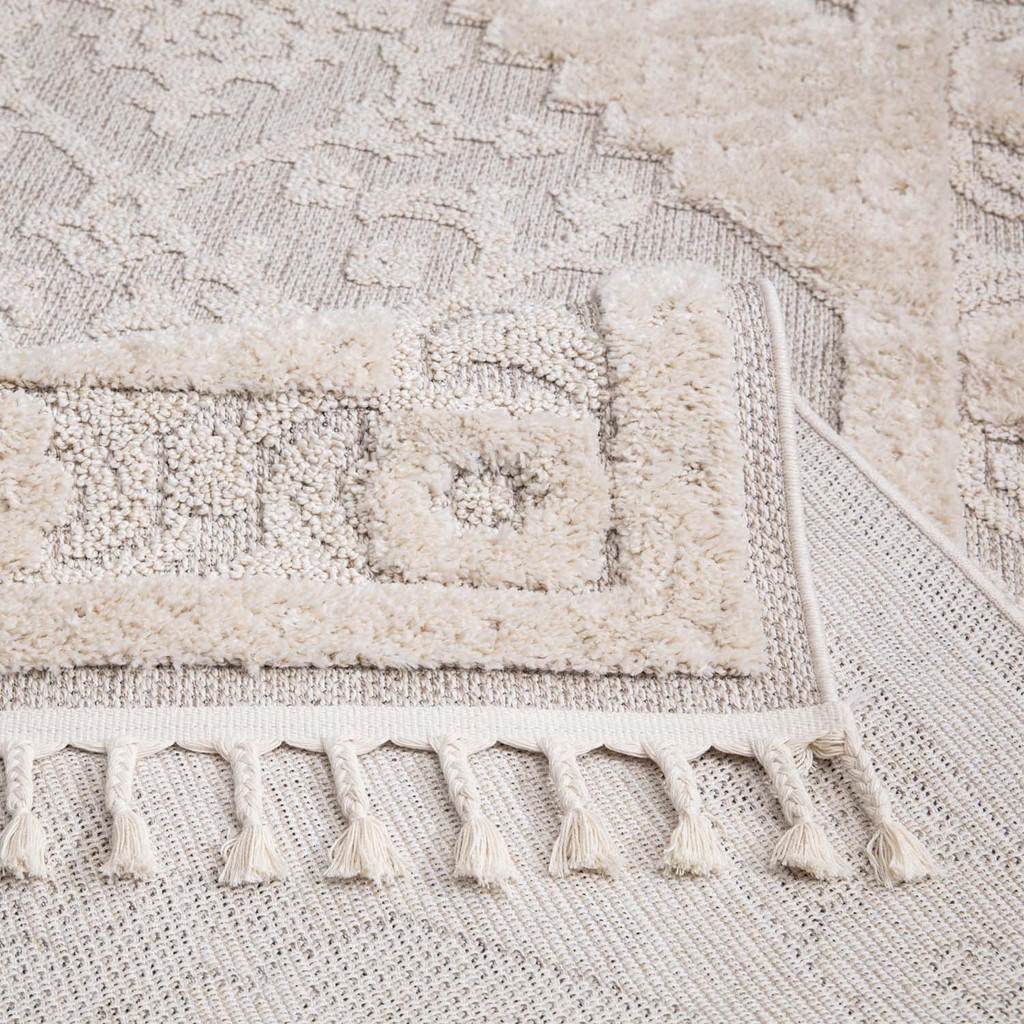 Thumbnail - carpet city Kurzflor-Teppich, Creme, Textil, Orientalisch, Rechteckig, 80x150 cm, Oeko-Tex® Standard 100, für Fußbodenhe...
