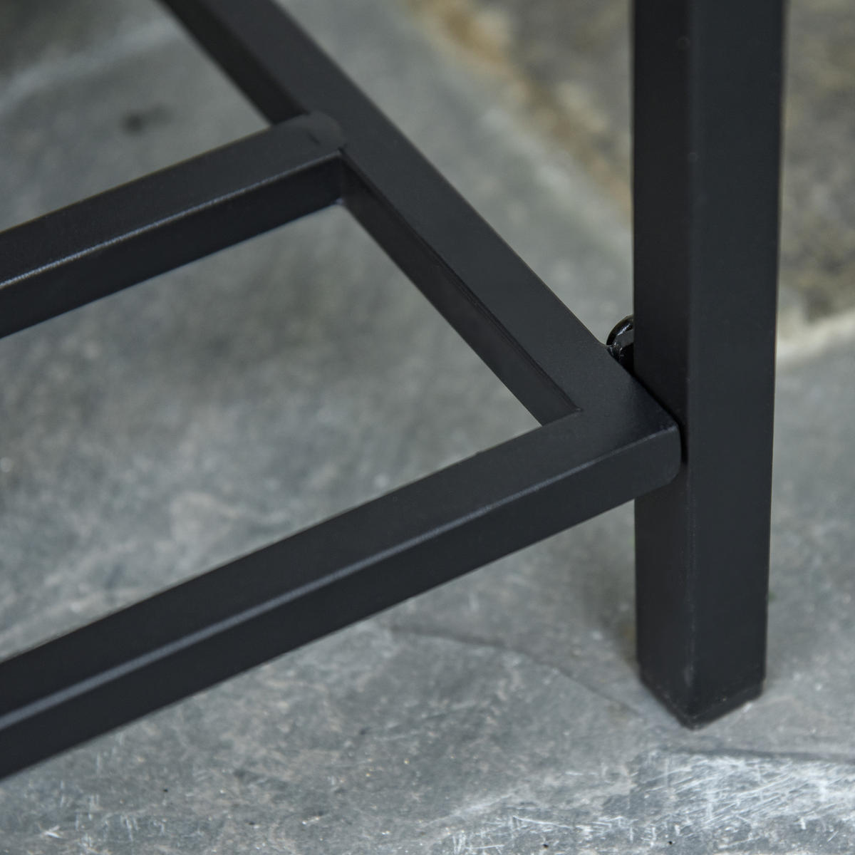 POLY Rattan, Hochbeet, Braun - Braun, Metall (30/70/70cm) - Outsunny