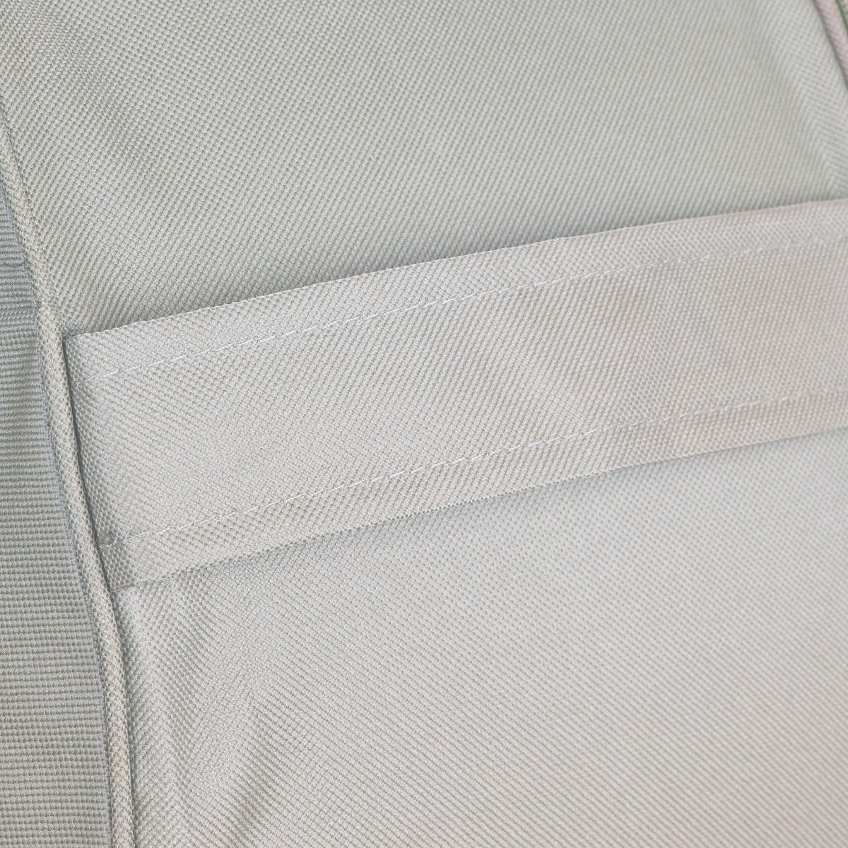 AUFBLASBARER Hocker - Creme, Kunststoff/Textil (56/26/56cm) - Relaxdays