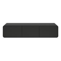 TV-HÄNGEBOARD Oro Schwarz mit 3 Schubladen 154 cm - Schwarz, Holzwerkstoff (154/32.4/40cm) - Selsey