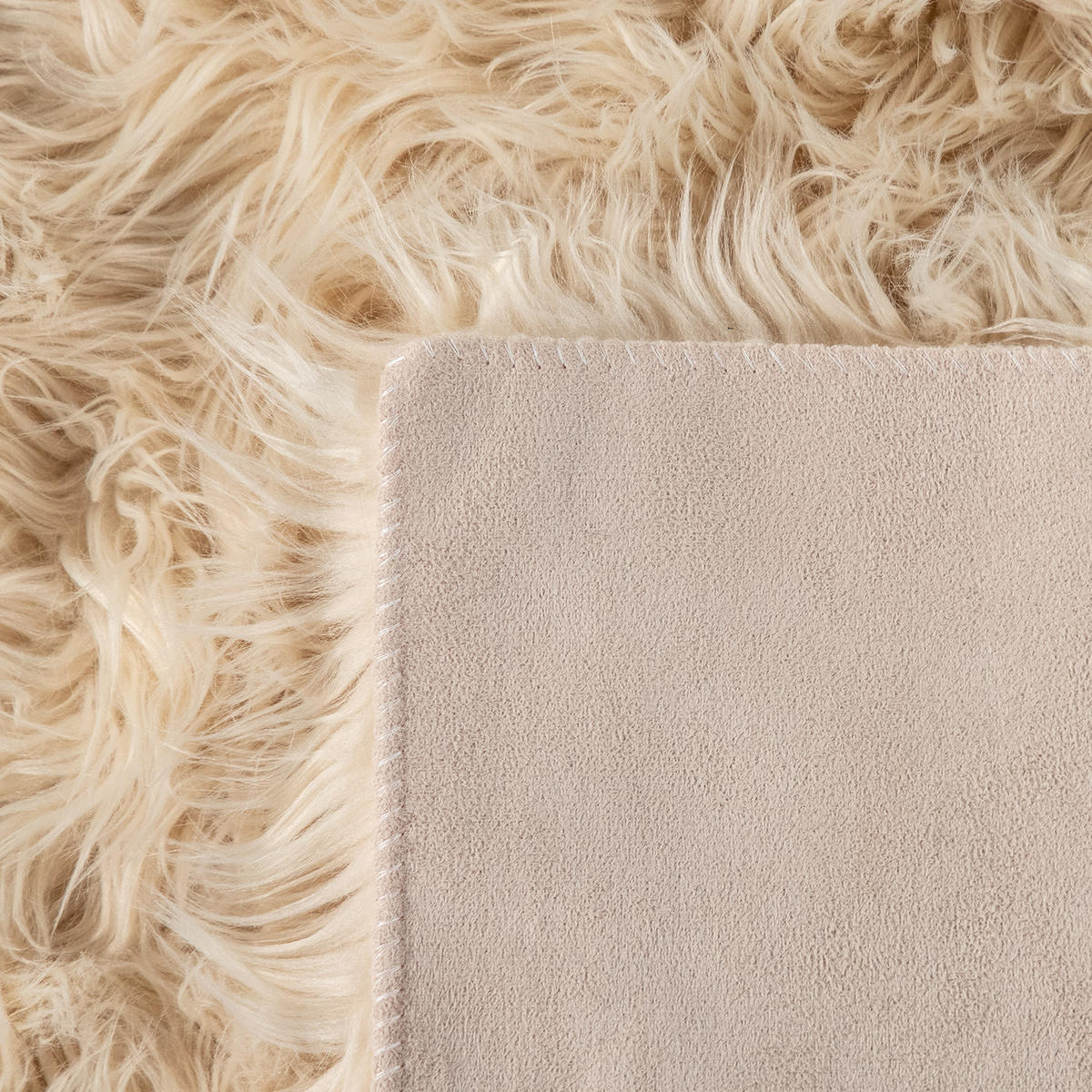 HOCHFLORTEPPICH 60/100 cm Playa 960 - Creme, Textil (60/100cm) - Paco Home
