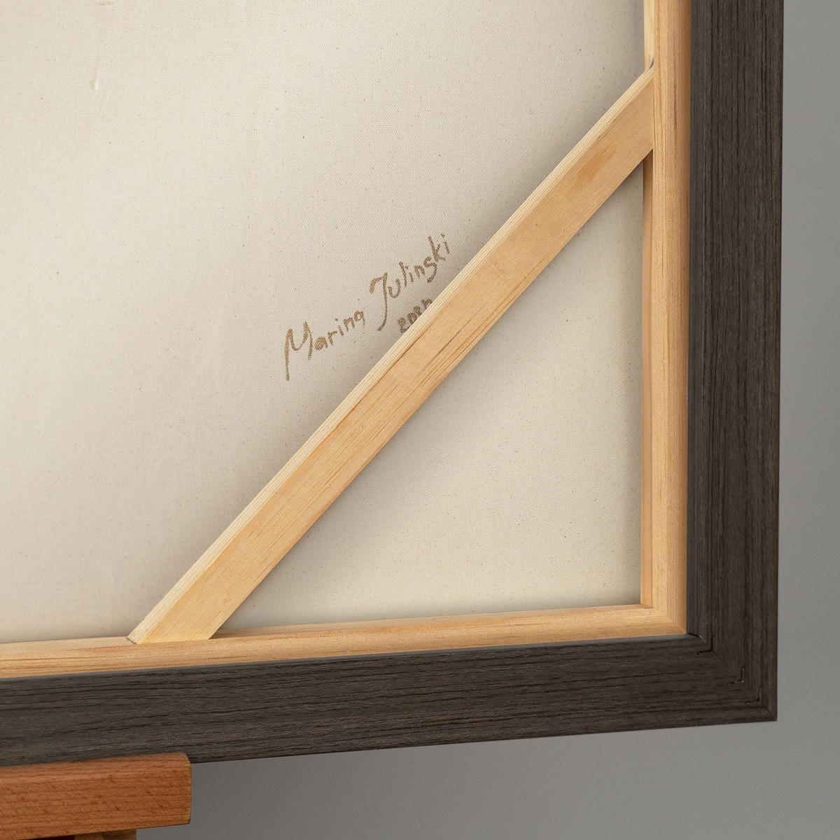 GEMÄLDE Goldene Horizonte Schattenfugenrahmen Grau 120x80 cm - Grau, Holz (120/80cm) - YS-art gallery