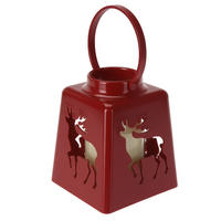 WEIHNACHTSLATERNE LED-Kerze 14 cm - Rot, Kunststoff (10.5/10.5/13.5cm) - Home Styling Collection