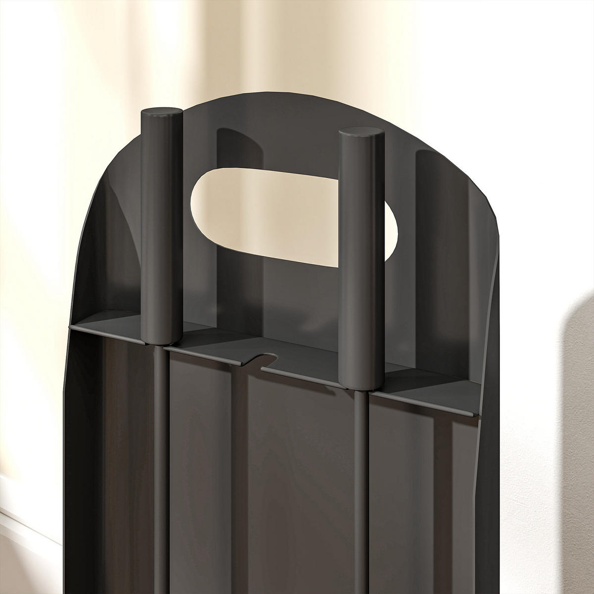KAMINWERKZEUGSET 4tlg. DE-13816 mit Besen & Schürhaken Schwarz - Schwarz, Metall (20/57/14cm) - ComfortXL