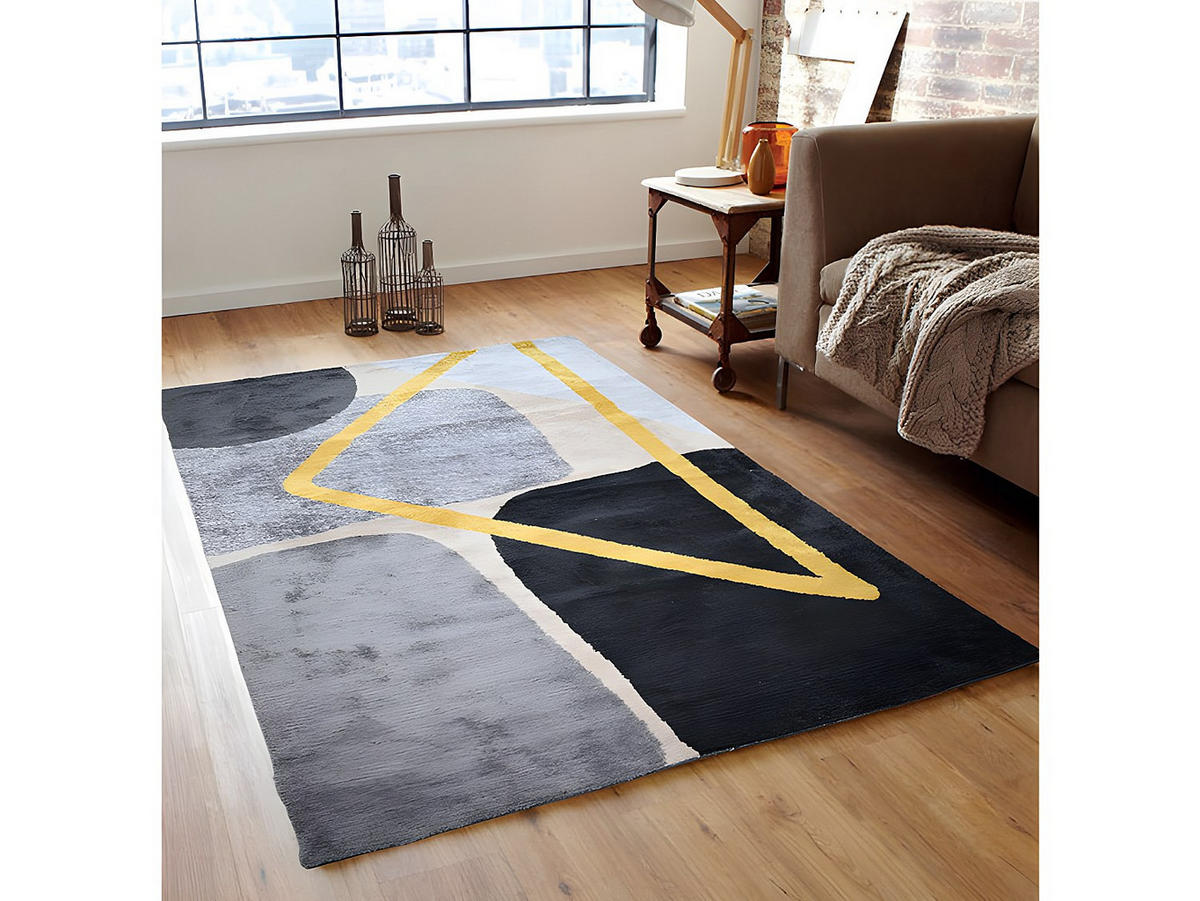 WOHNZIMMERTEPPICH - 230 cm x 160 cm - Stoff - Anthrazitgrau, Grau PICADILLY - Anthrazit, Textil (230/160cm) - Vente-Unique