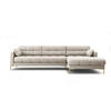 ECKSOFA rechts Mamaia aus strukturiertem Stoff beige 5 Sitzplätze - Beige, Textil (185/293cm) - Micadoni