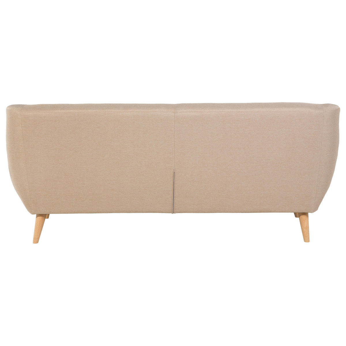 3-SITZER-SOFA beige/hellbraun Motala - Hellbraun/Beige, Textil (182/76/83cm) - Beliani