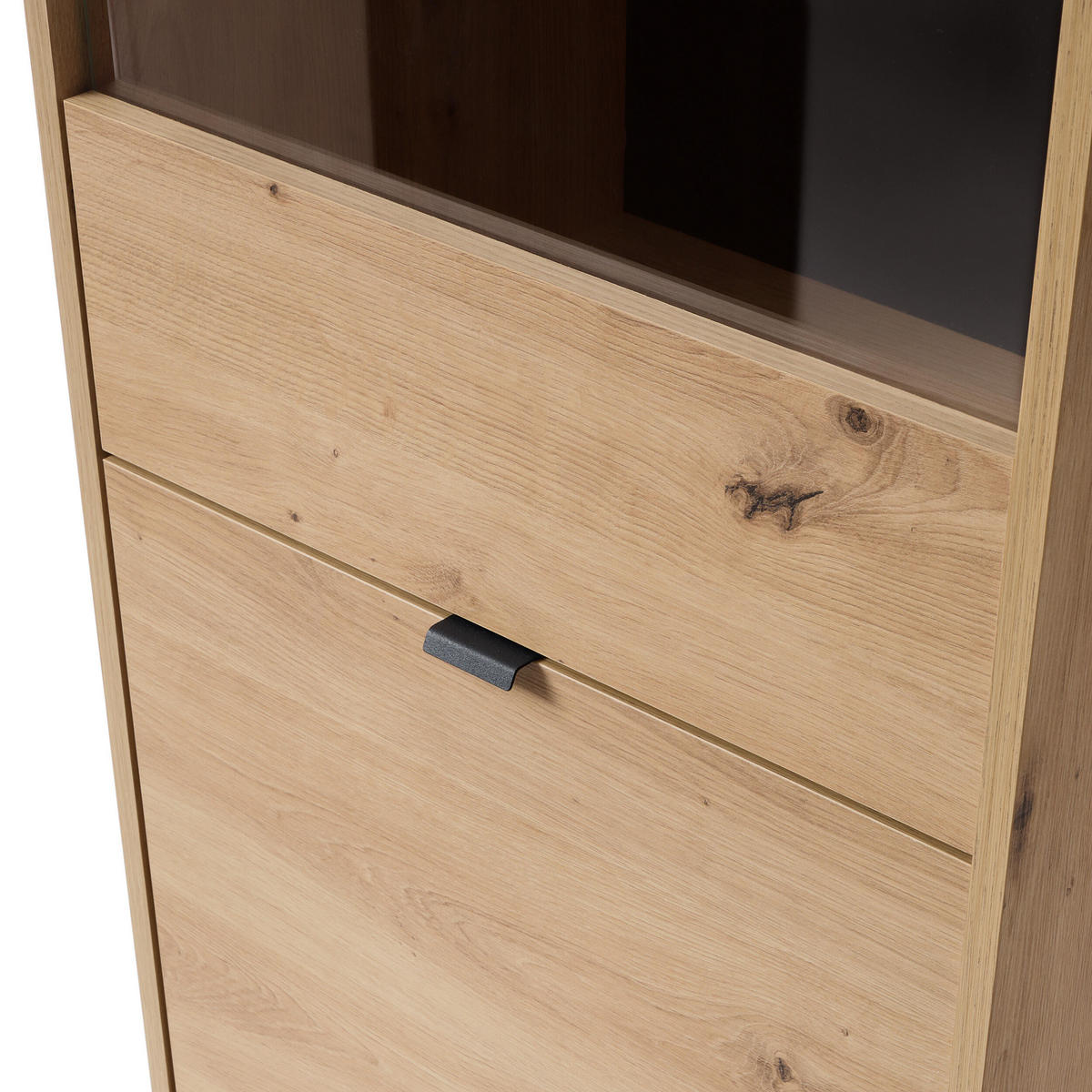VITRINENSCHRANK BEIGE - Beige, Holzwerkstoff (53/197/39cm) - FURNLUX