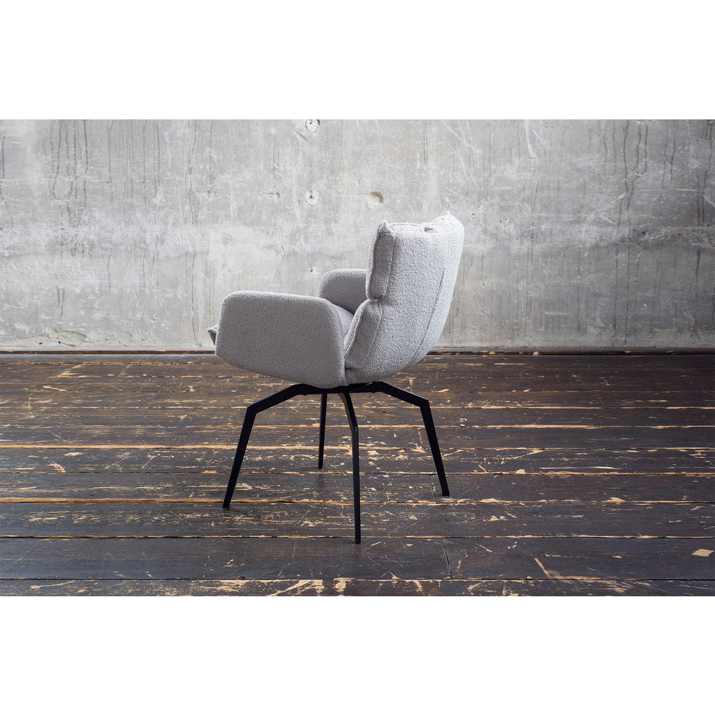 Thumbnail - Kawola Esszimmerstuhl, Grau, Schwarz, Kunststoff, 59x86x65 cm, Esszimmer, Stühle, Esszimmerstühle, Armlehnenstühle