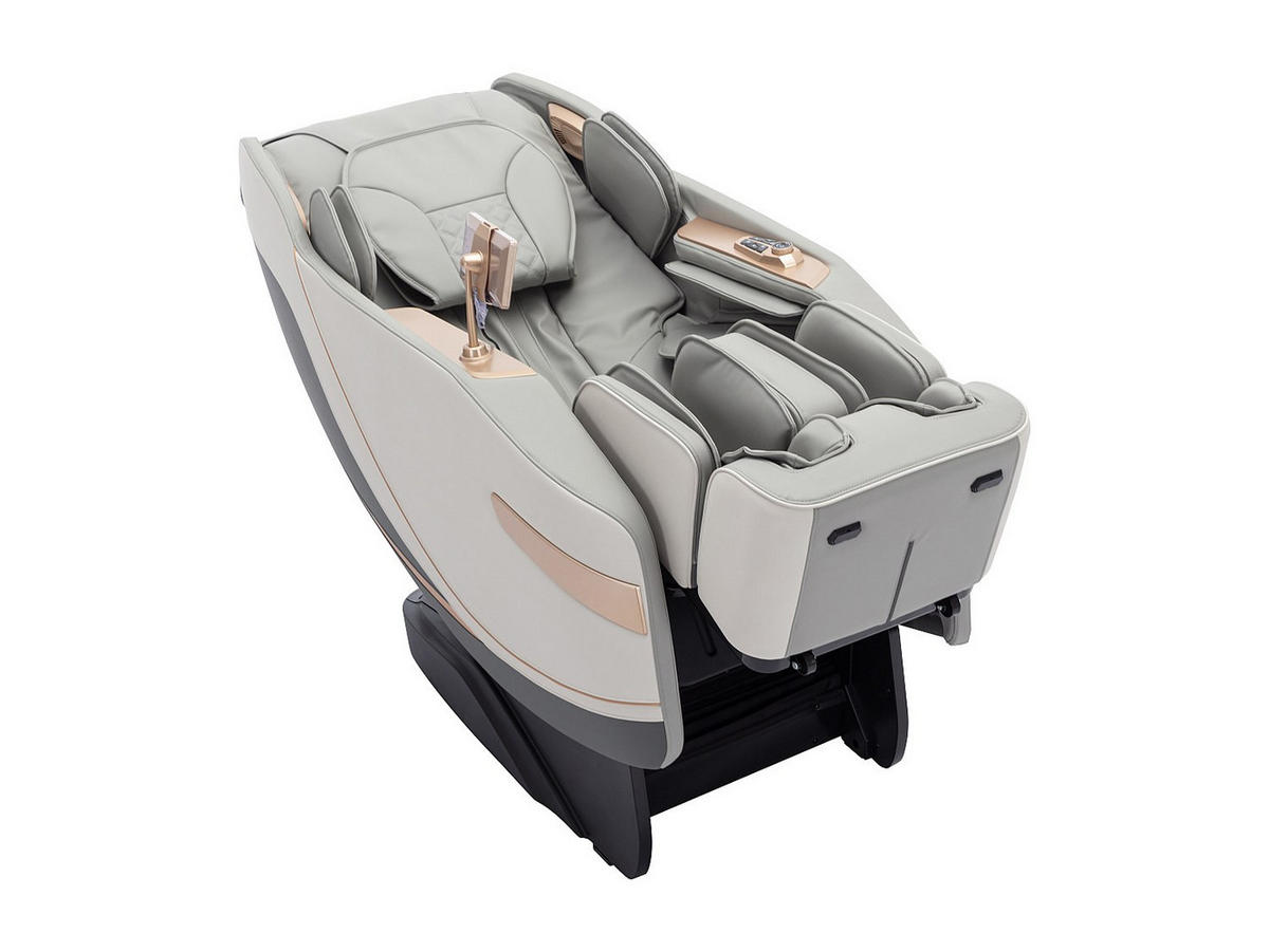 MASSAGESESSEL - Kunstleder - Zero-Gravity-System - Grau - MOWATA - Grau, Leder (115/155/75cm) - Vente-Unique