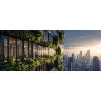 GLASBILD 125x50 cm Architektur grün - Anthrazit, Glas (125/50cm) - artissimo