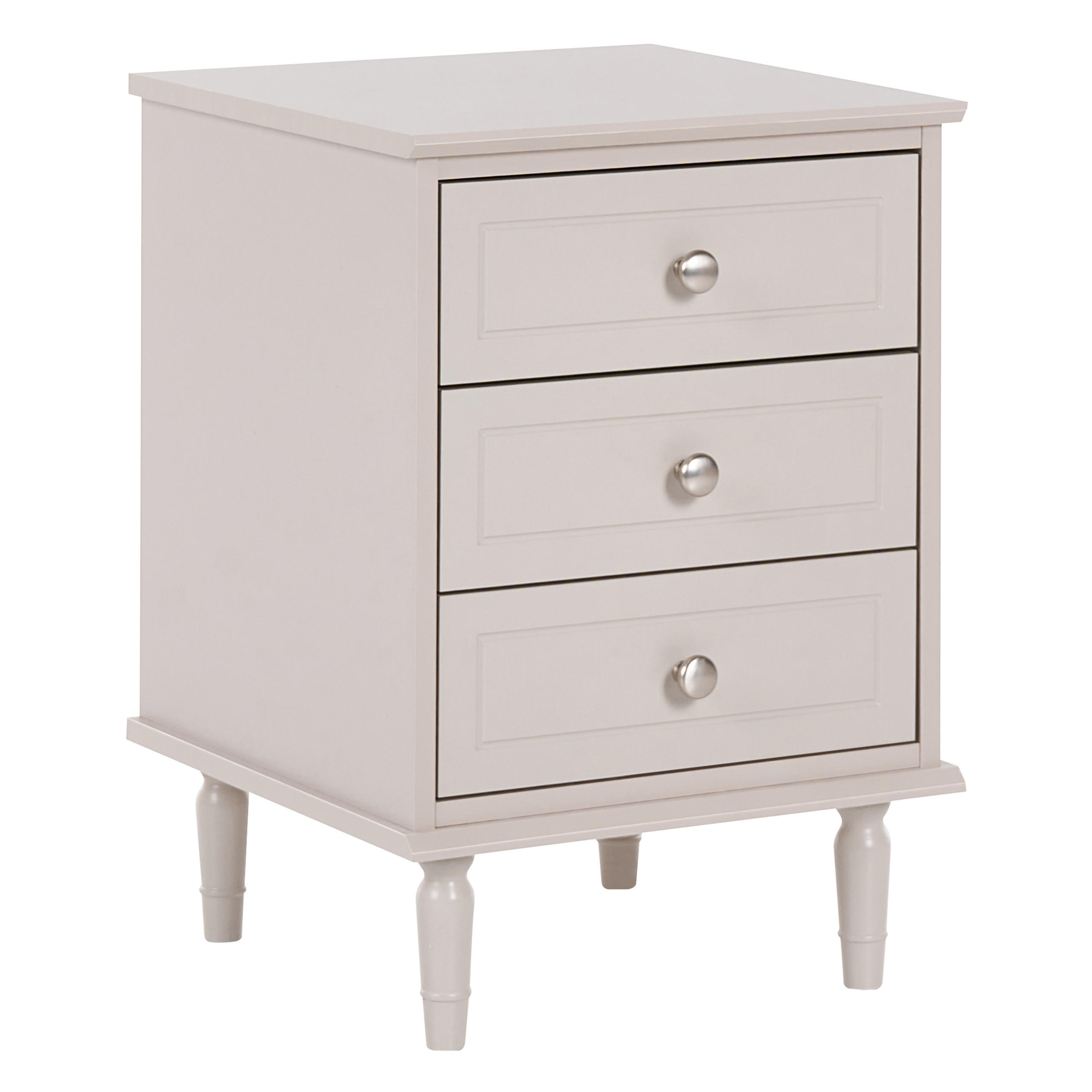 Beliani Nachttisch Beige