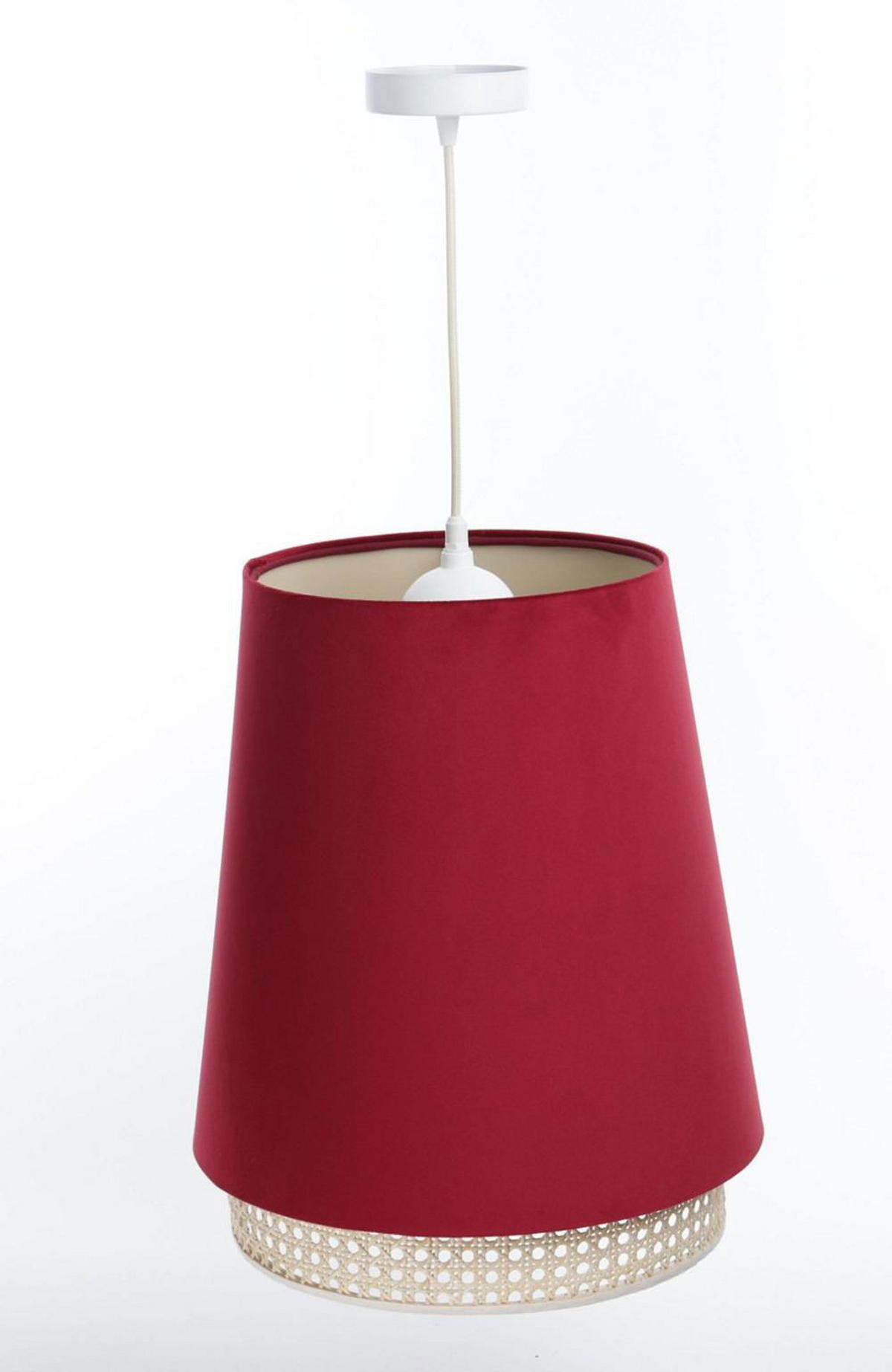 HÄNGELEUCHTE Rot 35/42 cm - Beige/Rot, Kunststoff (35/1.3/42cm) - ONZENO