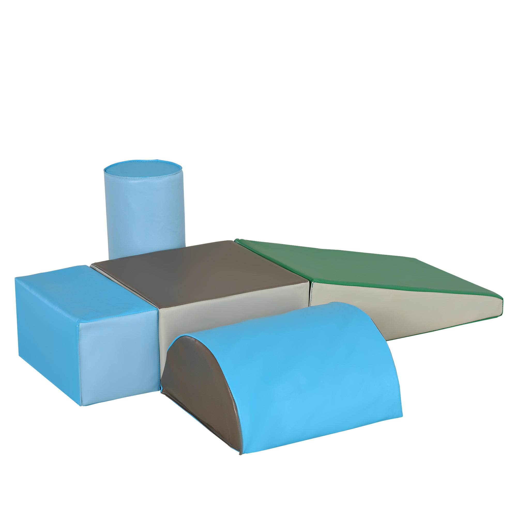 BAUSTEINSET - Blau, Kunststoff (40.6/20.3/40.6cm) - HOMCOM