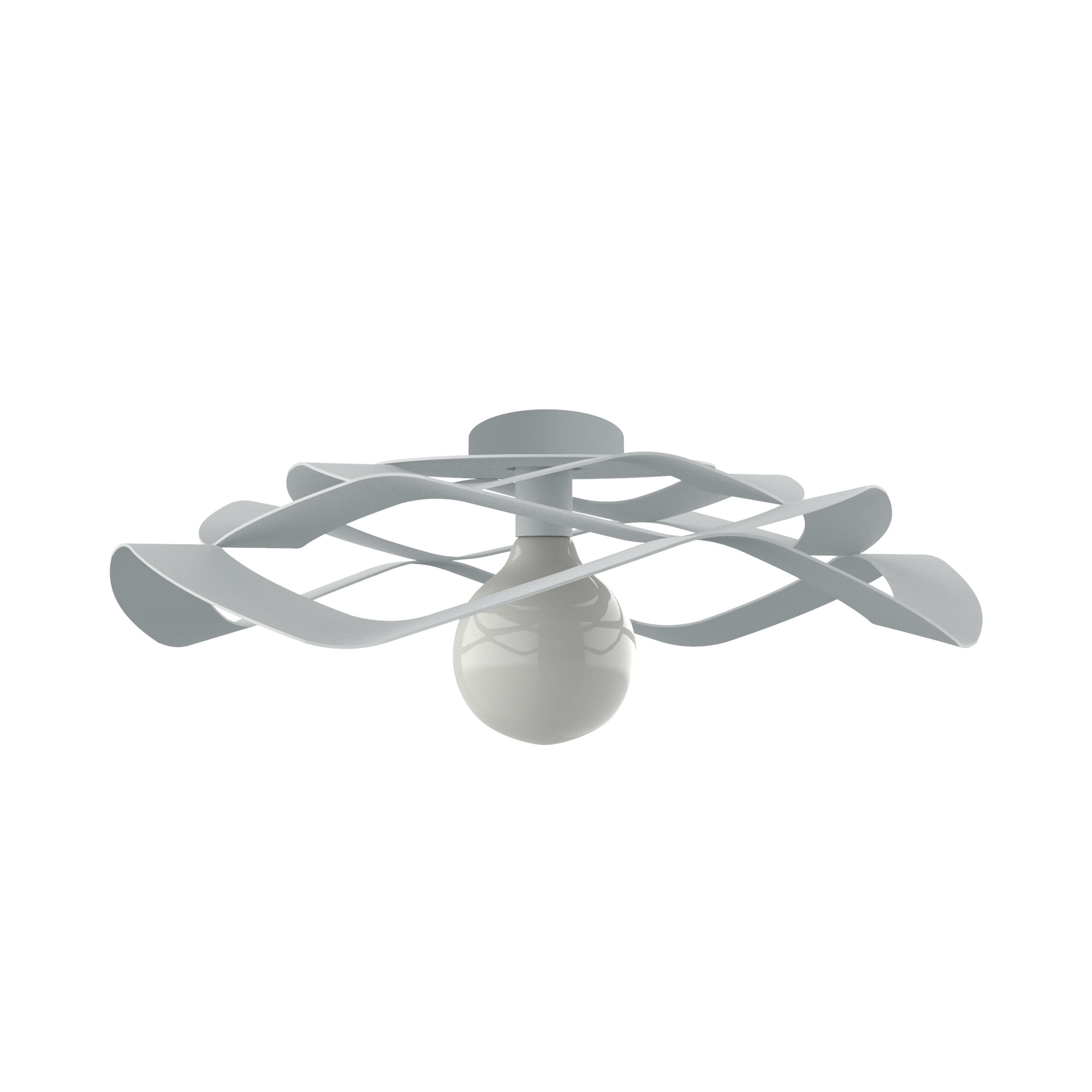 Lumicom Deckenleuchte Grau 40x10x40 cm