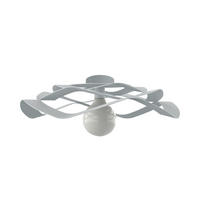 DECKENLEUCHTE - Grau, Metall (60/60/15cm) - Lumicom