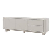 TV-MÖBEL - 2 Türen & 2 Schubladen - Beige - DIGARA - Beige, Holz (190/62/40cm) - Vente-Unique