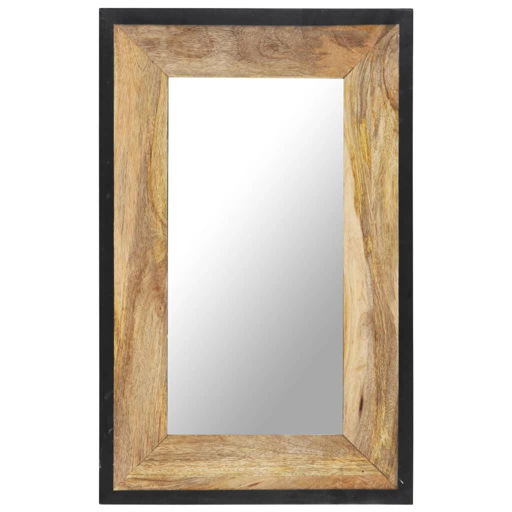 SPIEGEL 80x50 cm Mango Massivholz - Braun, Holz (50/2.5/80cm) - furnicato