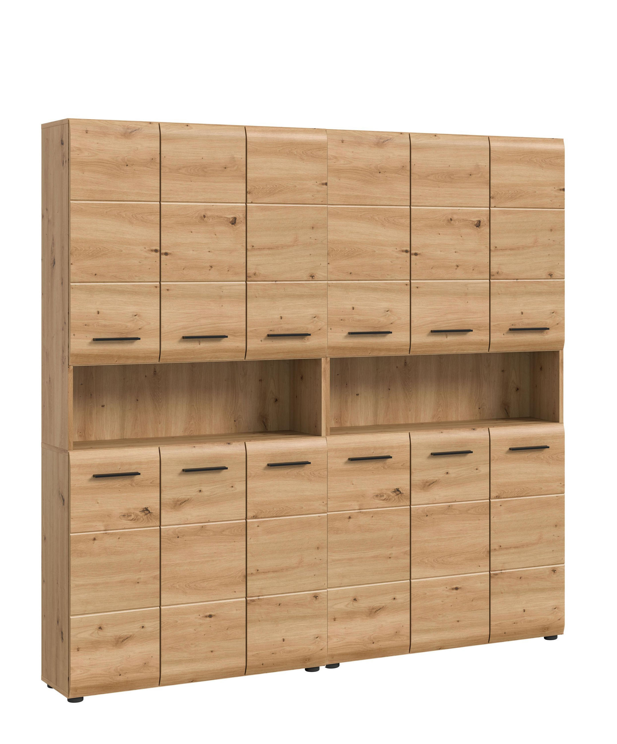 BAD-SET ICE 2-tlg . (B/H/T: ca. 180/185/30 cm) in Artisan Oak Nachbildung/Artisan Oak Nachbildung - Eiche Artisan, Holz (180/185/30cm)