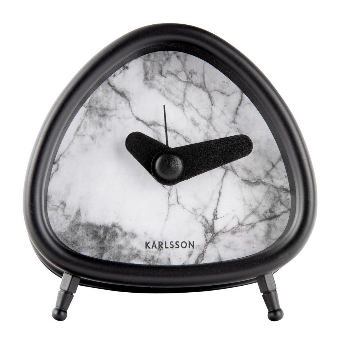 WECKER Marmor - Weiß, Metall (8.5/8.5/5.5cm)