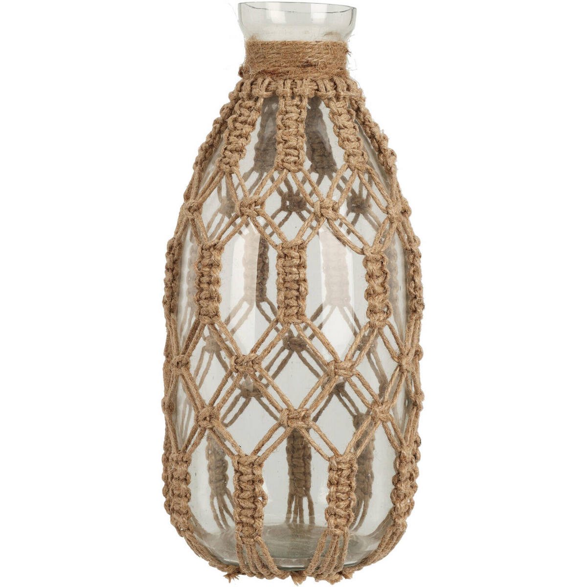 GLASVASE 24 cm - Braun, Glas (24cm)