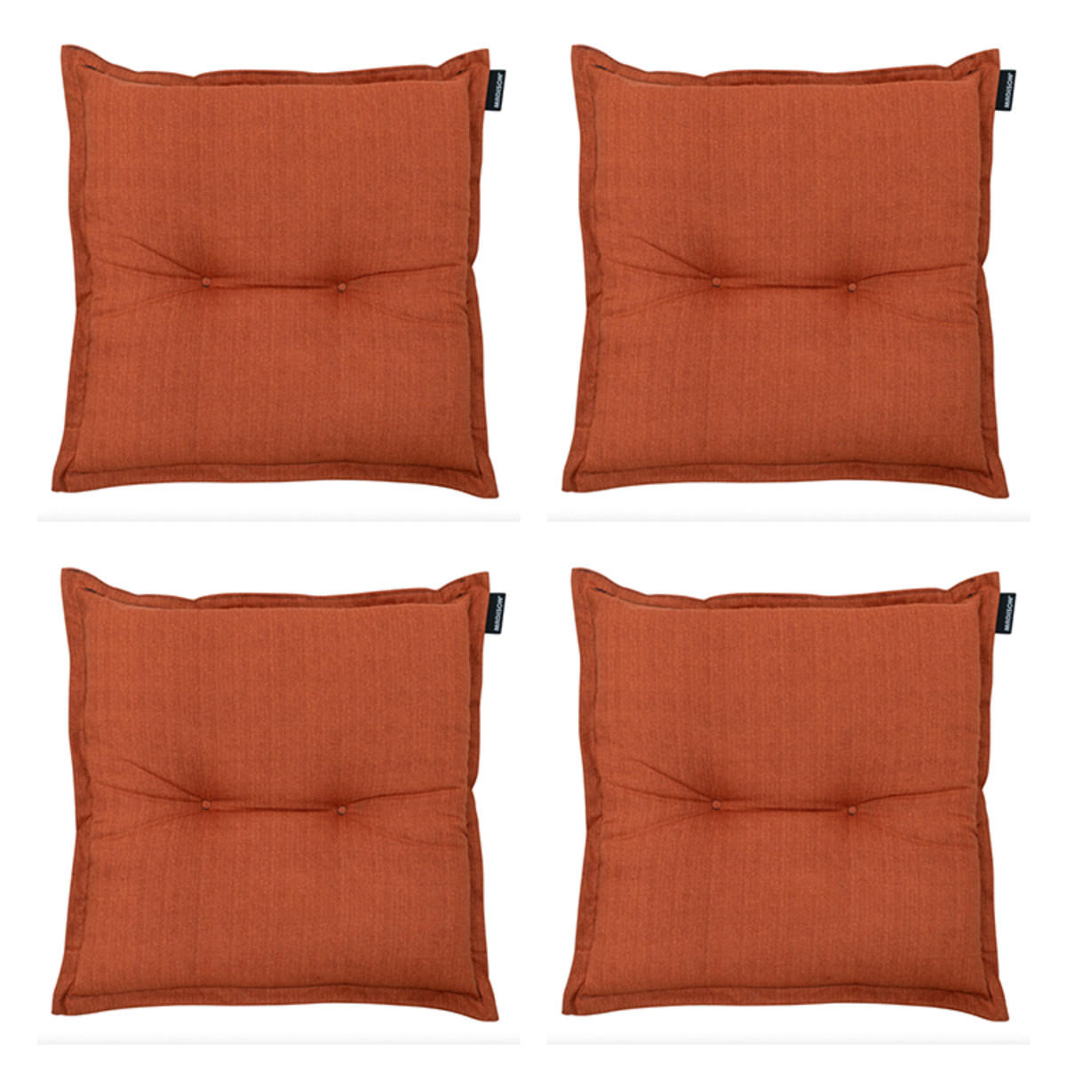 SITZKISSEN Basic 50/50 cm 4er-Set - Rotbraun, Textil (50/5/50cm) - Madison