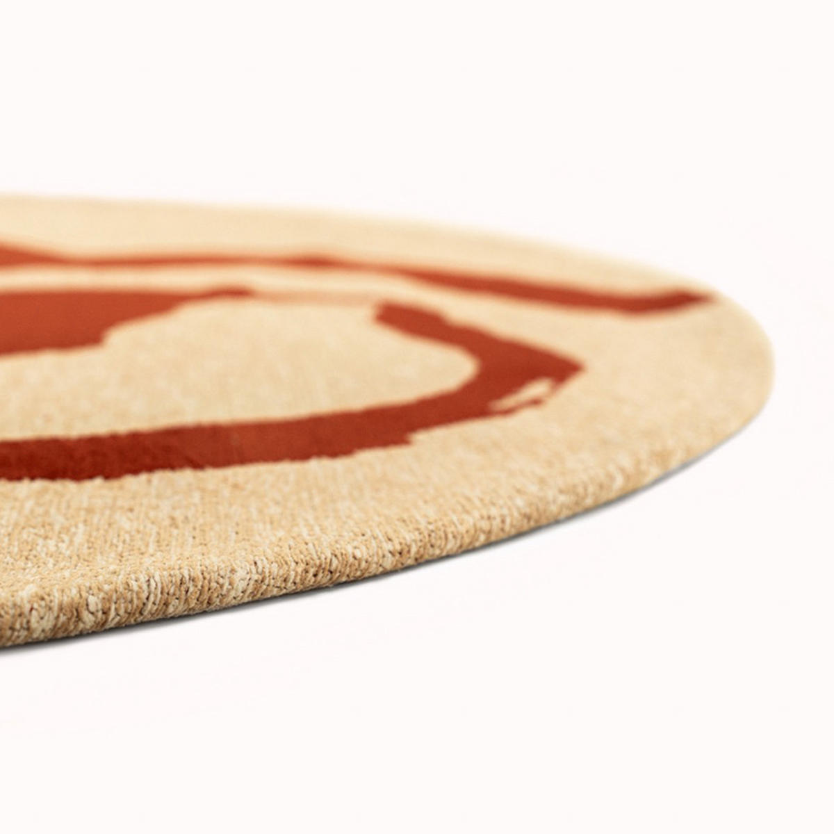 TEPPICH Imperial Red Craft Ribbon 240/240 cm - Rot, Kunststoff/Textil (240/240cm) - Louis De Poortere