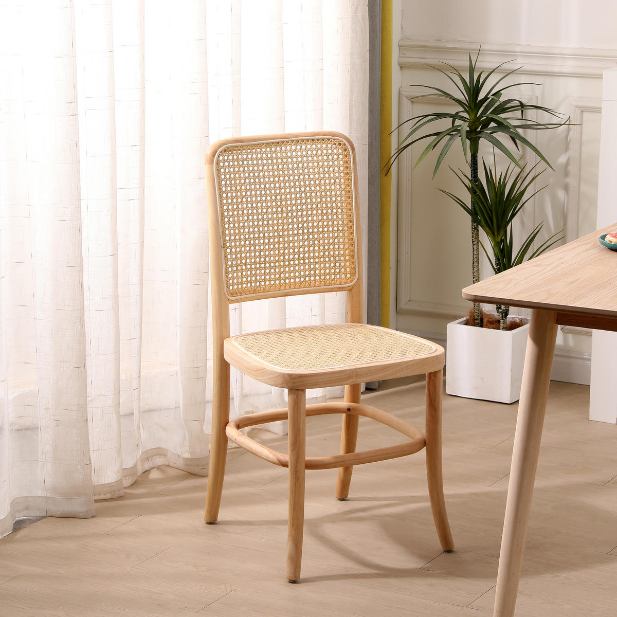 STUHL 2er-Set Rattan Braun - Braun, Holz (44/90/46cm) - Nordlys