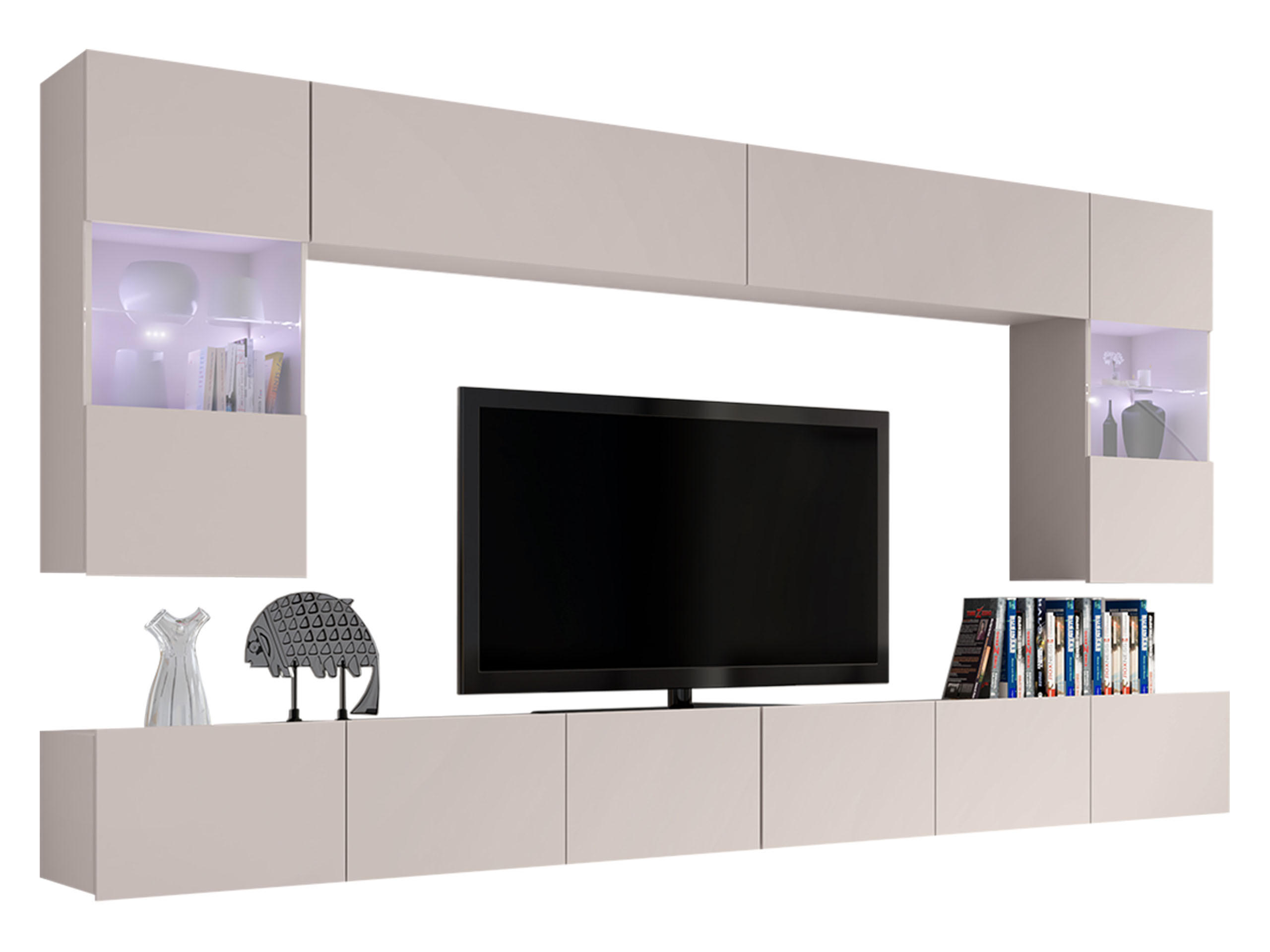SET CAMERA DE ZI Calabrini I cu iluminat LED albastru