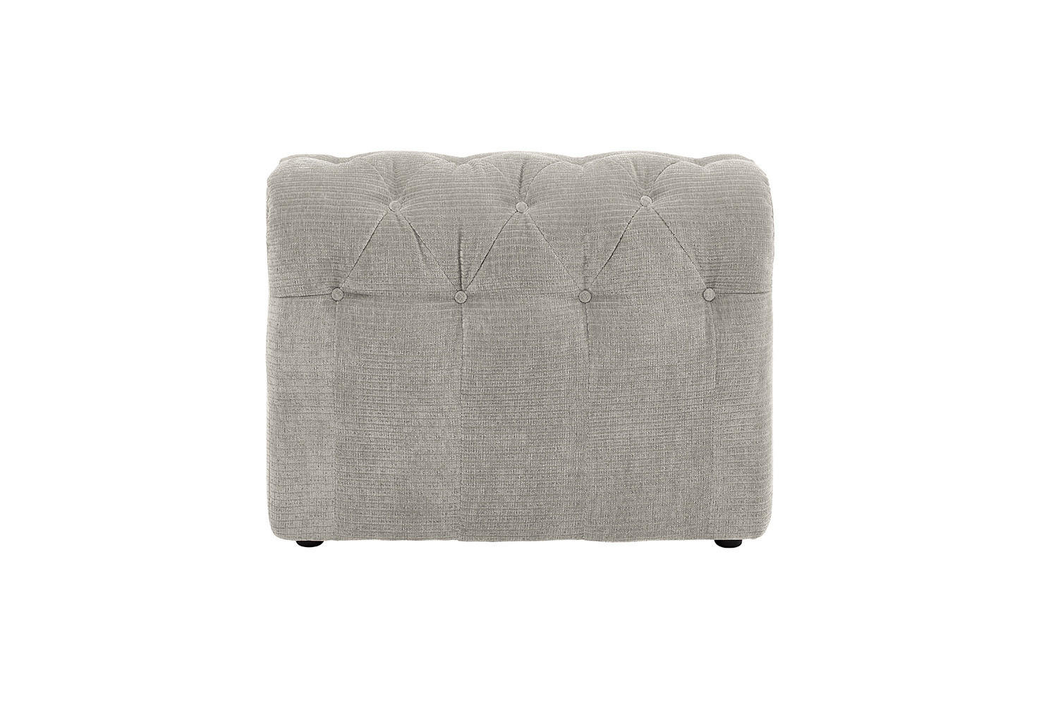 SOFA SITZELEMENT SEPHI Silber Cord - Silberfarben/Schwarz, Kunststoff/Textil (82/62/27cm) - KAWOLA