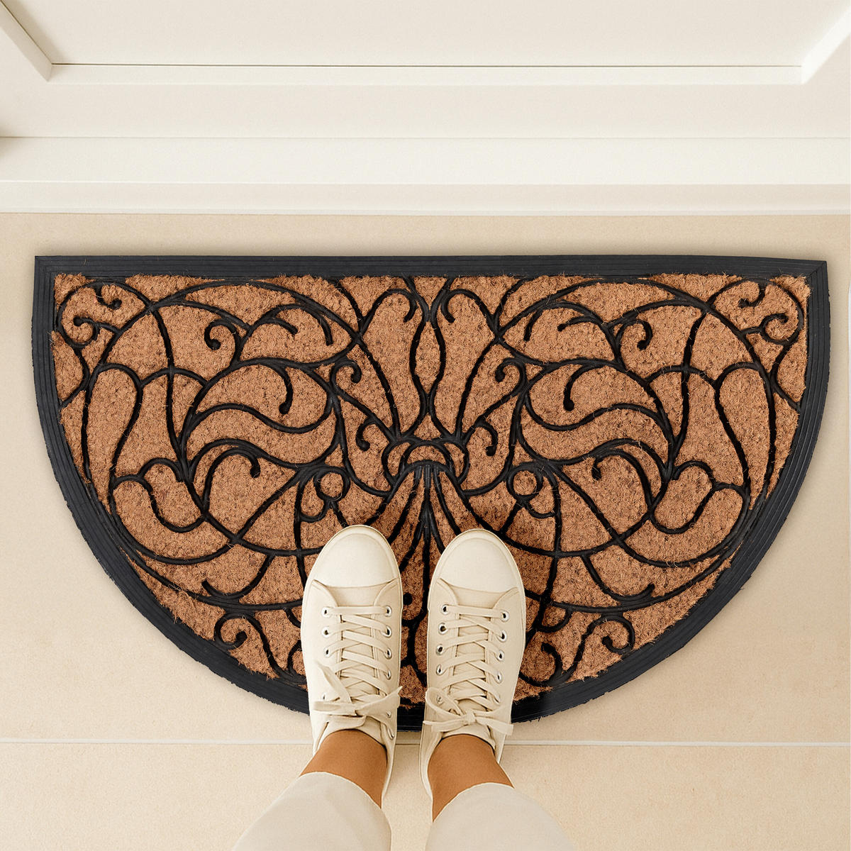 FUSSMATTE - Multicolor, Kunststoff/Textil (100/60cm) - Relaxdays