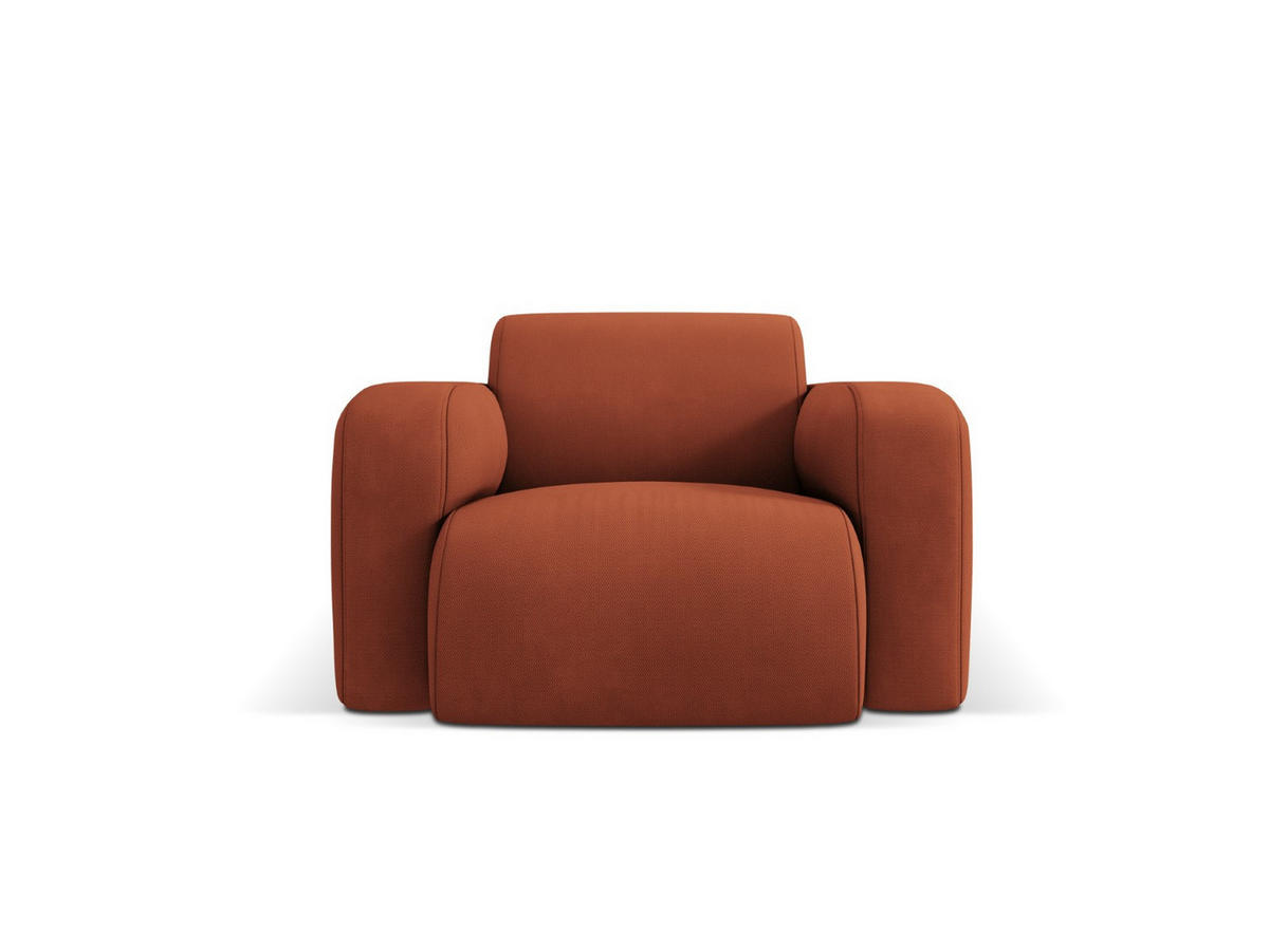 SESSEL Molino aus strukturiertem Stoff orange - Orange, Textil (95/72/105cm) - Micadoni