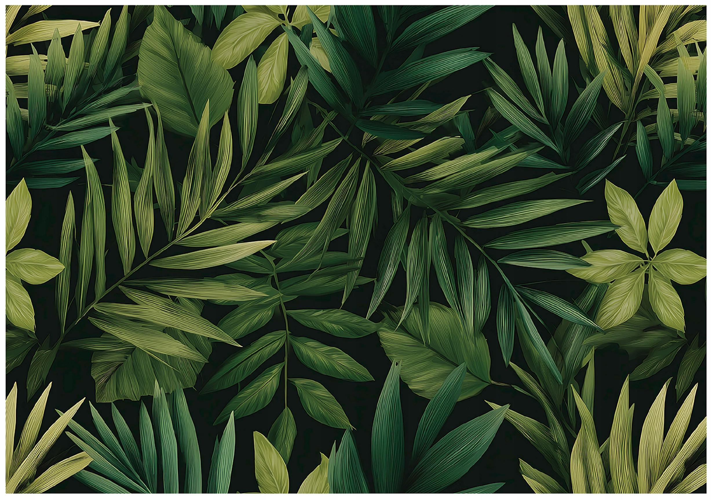 FOTOTAPETE Blätter Dschungel Grün 400x280 cm - Multicolor, Papier (400/280cm) - Wallarena